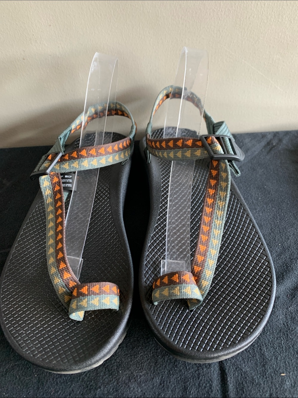 Chaco Bodhi Men's Black Sandals SporForest Green/Orange colorway